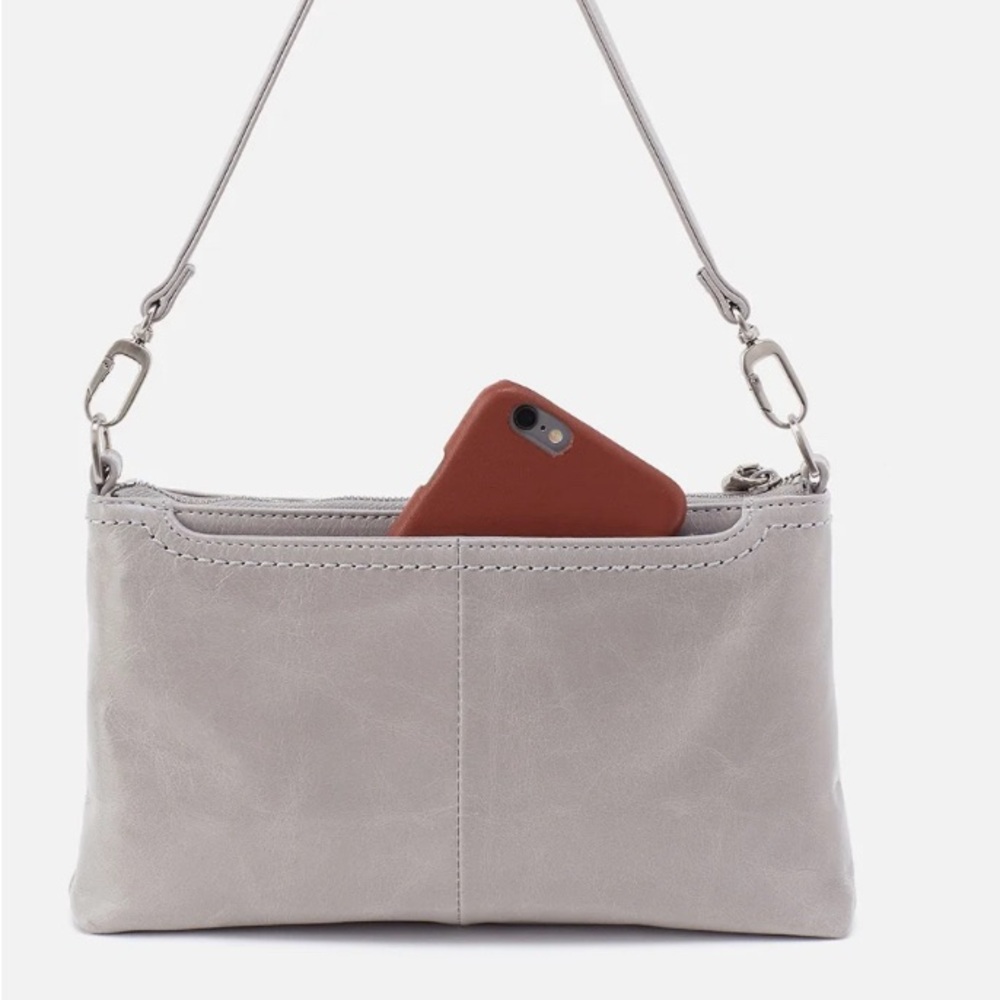 HOBO Darcy Convertible Crossbody / Clutch / Wristlett in Pearl